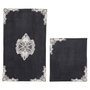 Mijölnir Juego de alfombrillas de baño de 2 piezas Plateado